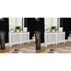 vidaXL Паравани за радиатори, 2 бр, бели, MDF, 152 см