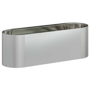 vidaXL Вдигната леха за градина Поцинкована стомана 120 x 40 x 40 см