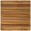 vidaXL Топ за маса 40 x 40 x 3,5 см Квадратна Солидно тиково дърво