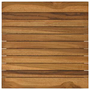 vidaXL Топ за маса 40 x 40 x 3,5 см Квадратна Солидно тиково дърво