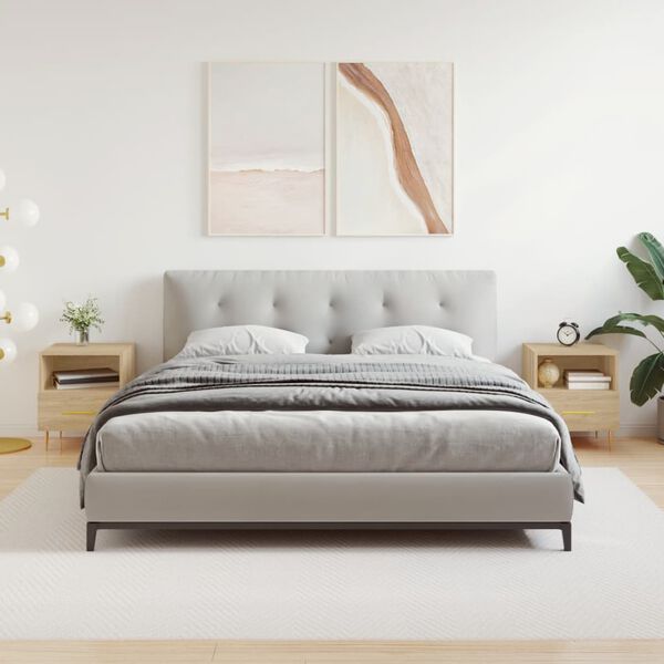 vidaXL Нощни шкафчета 2 бр дъб сонома 40x35x47,5 см инженерно дърво