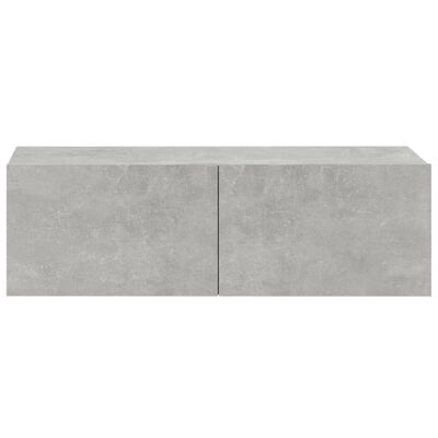 vidaXL Стенни ТВ шкафове 4 бр бетонно сиви 100x30x30см