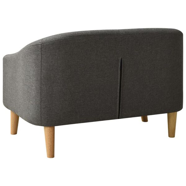 vidaXL Детски диван, сив, текстил