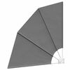 vidaXL Прозорец за балкон 140 x 140 cm Полиестер Светлосиво