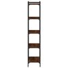 vidaXL Библиотека 5 рафта кафяв дъб 60x30x154 см инженерно дърво
