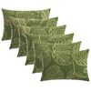 vidaXL Калъфка за възглавница 6 pcs HEERLEN Дизайн с листа 50 x 80 cm