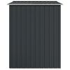 vidaXL Градинска барака, антрацит, 205x129x183 см, поцинкована стомана