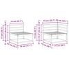 vidaXL Комплект дивани за открито 6 pcs Естествен