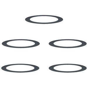 vidaXL подходяща за плоски дървени халки 5 pcs Антрацит &Oslash;90 / 120 см