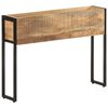 vidaXL Плантер, 90x20x68 см, грубо мангово дърво