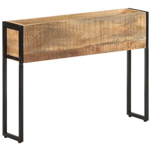 vidaXL Плантер, 90x20x68 см, грубо мангово дърво
