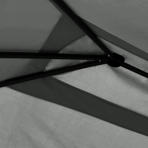 vidaXL Шатра с покривала на стълбовете, 3x4x2,6 м, антрацит, 160 г/м²