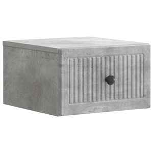 vidaXL Спален шкаф с монтаж на стена Бетонно сиво 33 x 34,5 x 20 см