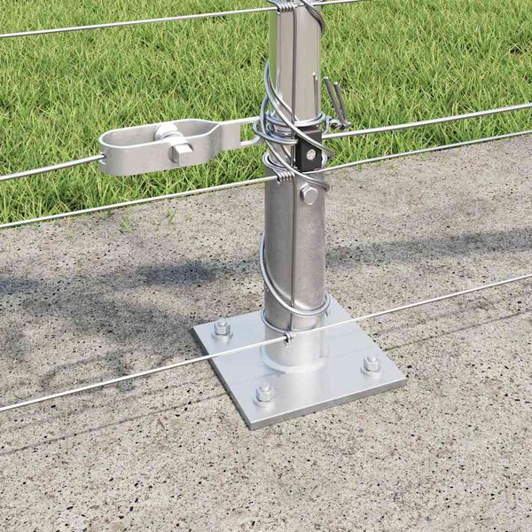 vidaXL Стълб за ограда. Галванизирана 50 x 0,8 m Стомана