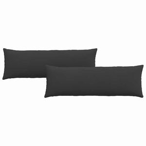 vidaXL Диван възглавници 2 pcs Черно 120 x 40 cm текстил