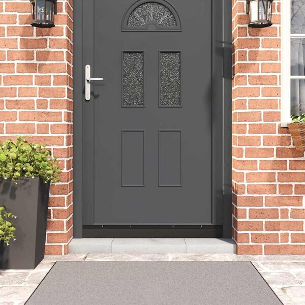 vidaXL Запечатващи четки за врата с винтово закрепване 6 pcs Черно