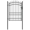 vidaXL Оградна врата с шипове EMMEN 104 x 134,5 cm С ключалка