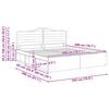 vidaXL Рамка за легло Сонома 200 x 200 cm Солидно борово дърво