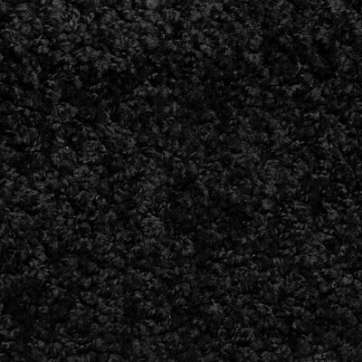 vidaXL 15 бр стелки за стълбища, черни, 56x17x3 см