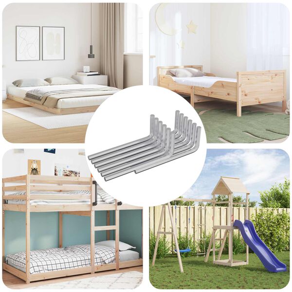 vidaXL Хекс ключ 12 pcs Сребрист 32 x 86 мм Стомана