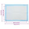 vidaXL Подложка за тренировка на домашни любимци 50 pcs 45 x 33 cm