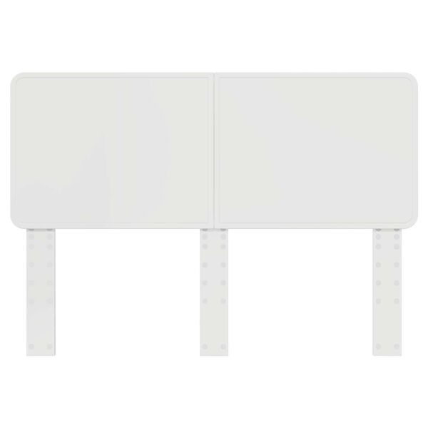 vidaXL Облегалка за глава с таблото Гланц бяло 150 cm Инженерно дърво