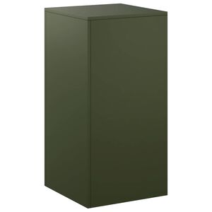 vidaXL Стойка за растения Маслиненозелено 40 x 40 x 80 cm