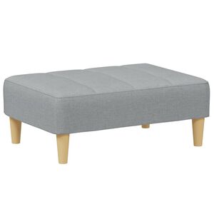 vidaXL Табуретка, светлосива, 77x55x31 см, Плат
