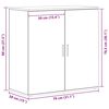 vidaXL Служебен шкаф Дъб 79 x 38 x 80 см Инженерно дърво