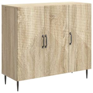 vidaXL Служебен шкаф Дъб сонома 89 x 34,5 x 80 см Инженерна дървесина