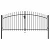 vidaXL Двойна градинска врата със заострени върхове, 300x150 см