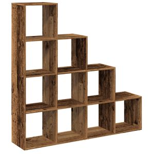 vidaXL Разделител за стая / библиотека 4 нива 131,5x29x131,5 см