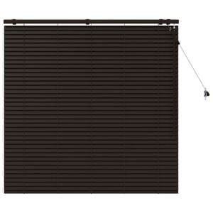vidaXL Венецианска щора Тъмен кафяв 140 x 130 см 35 mm