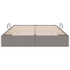 vidaXL Легло с място за съхранение Таупе 140 x 200 cm текстил