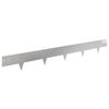 vidaXL Ограда за трева 10 бр. 100 x 12 cm Stainless Steel Сребристо