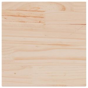 vidaXL Плот за маса, 40x40x1,7 см, квадратен, бор масив