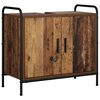 vidaXL Шкаф за баня Старо дърво 65,5 x 34 x 61 см Инженерна дървесина