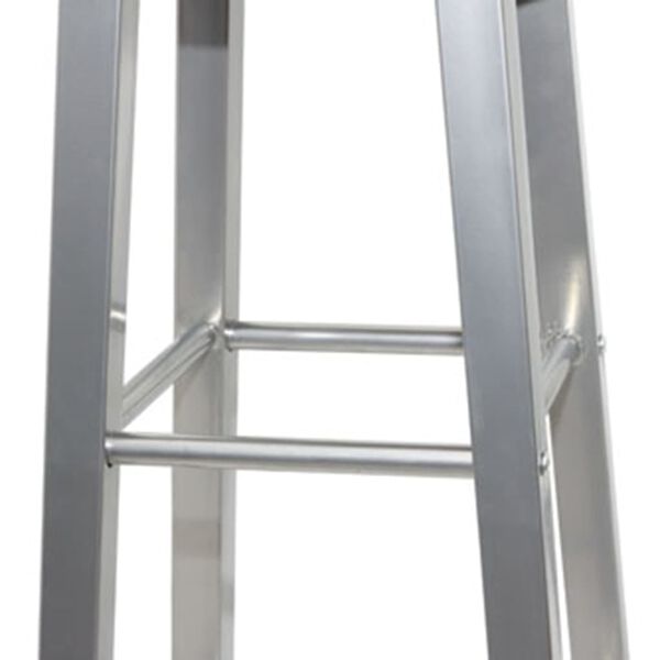 vidaXL Бар табуретки, 4 бр, сребристо и кафяво, МДФ