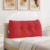 vidaXL Възглавница за гръб Червено 100 x 24 x 50 см текстил