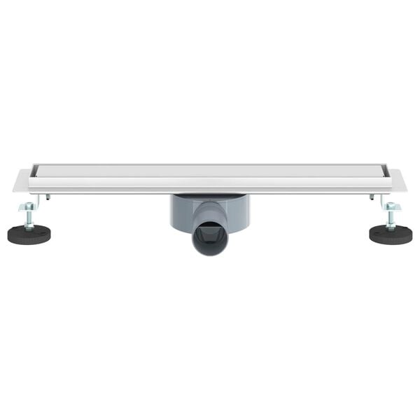 vidaXL Душ канал 2-в-1 с 360&deg; сифони Сребрист 50 cm