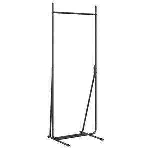 vidaXL Държач за дрехи Черно 62 x 48 x 158 см Стомана