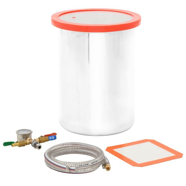 vidaXL Вакуумна камера, неръждаема стомана, 22,7 л