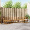 vidaXL Комплект дивани за открито 7 pcs Естествен