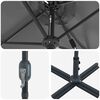 vidaXL Градински парасол Антрацит 370 x 197 x 239 см
