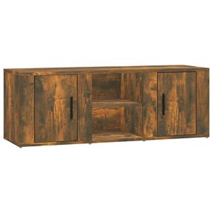 vidaXL ТВ шкаф, опушен дъб, 100x31,5x35 см, инженерно дърво