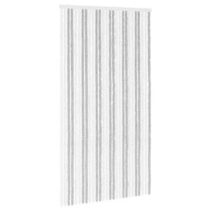 vidaXL Мрежа против насекоми Шенил Светлосив и бял 118 x 220 cm
