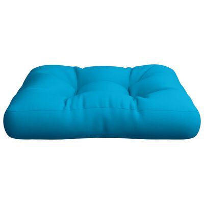 vidaXL Палетна възглавница, синя, 50x50x12 см, текстил