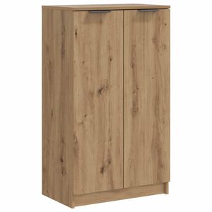 vidaXL Шкаф за обувки дъб артизан 59x35x100,5 см инженерна дървесина
