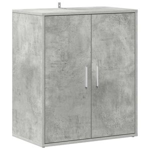 vidaXL Шкафове за обувки 60 x 35 x 70 cm Бетонно сиво 5 чифта обувки