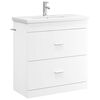 vidaXL Комплект мебели за баня Бяло 81 x 40 x 84,5 см